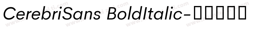 CerebriSans BoldItalic字体转换